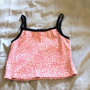 pink brandy melville cheetah print tank- ON HOLD